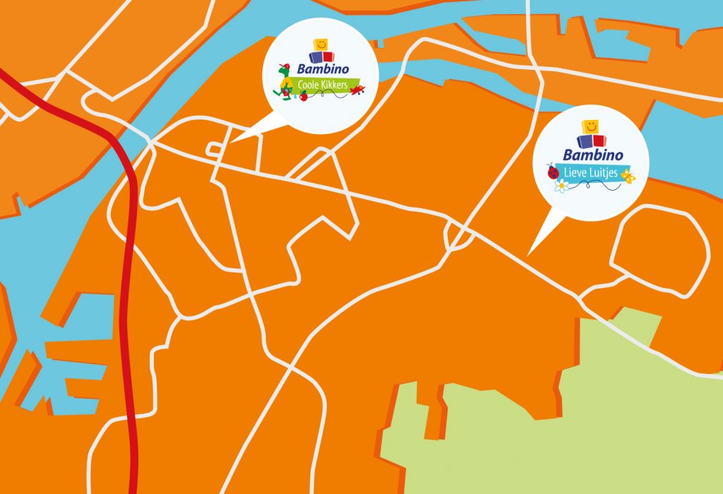 kaart illustratie Dordrecht